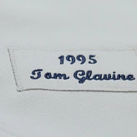 Men's Mitchell & Ness Tom Glavine Gray Atlanta Braves 1995 Throwback Authentic Jersey