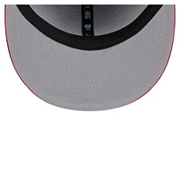 Casquette ajustée 59FIFTY à rayures bleues des Braves d'Atlanta de New Era pour homme