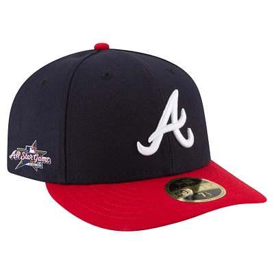 Men's New Era  Navy Atlanta Braves 2025 All-Star Game Low Profile 59FIFTY Fitted Hat