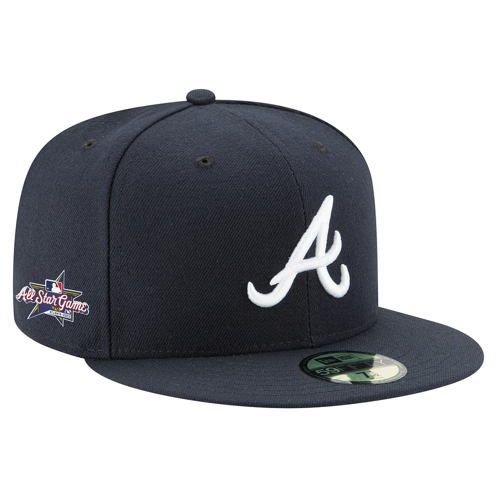 Men's New Era Navy Atlanta Braves 2025 MLB All-Star Game 59FIFTY Fitted Hat