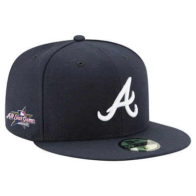Men's New Era Navy Atlanta Braves 2025 MLB All-Star Game 59FIFTY Fitted Hat