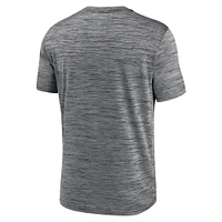 T-shirt Nike anthracite Atlanta Braves Authentic Collection Velocity Performance pour homme