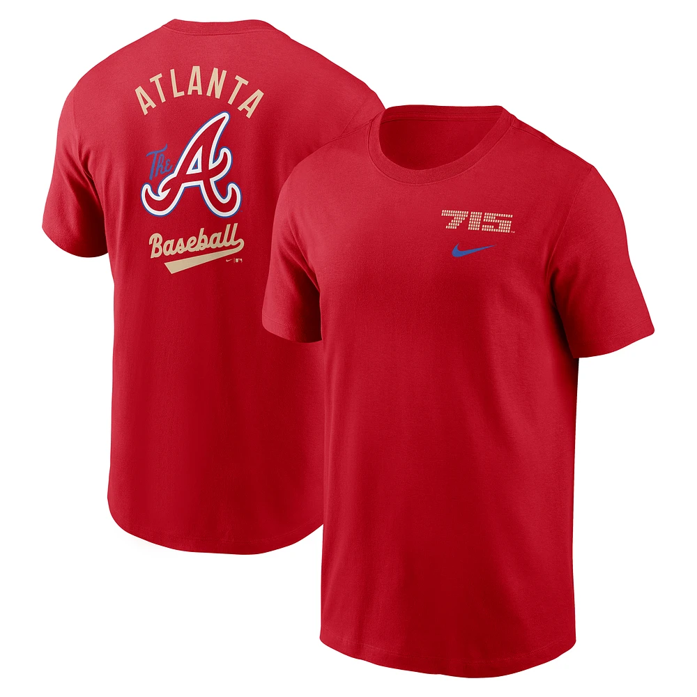Men's Nike  Red Atlanta Braves 2025 City Connect T-Shirt