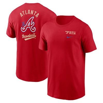 Men's Nike  Red Atlanta Braves 2025 City Connect T-Shirt