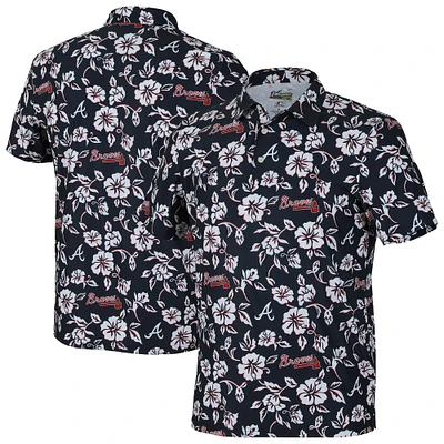 Men's Reyn Spooner  Navy Atlanta Braves Pua Performance Polo