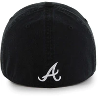 Men's '47 Black Atlanta Braves Crosstown Classic Franchise Fitted Hat