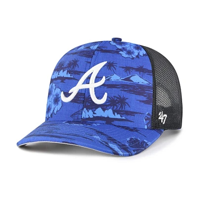 Men's '47 Blue Atlanta Braves Fiji Trucker Adjustable Hat