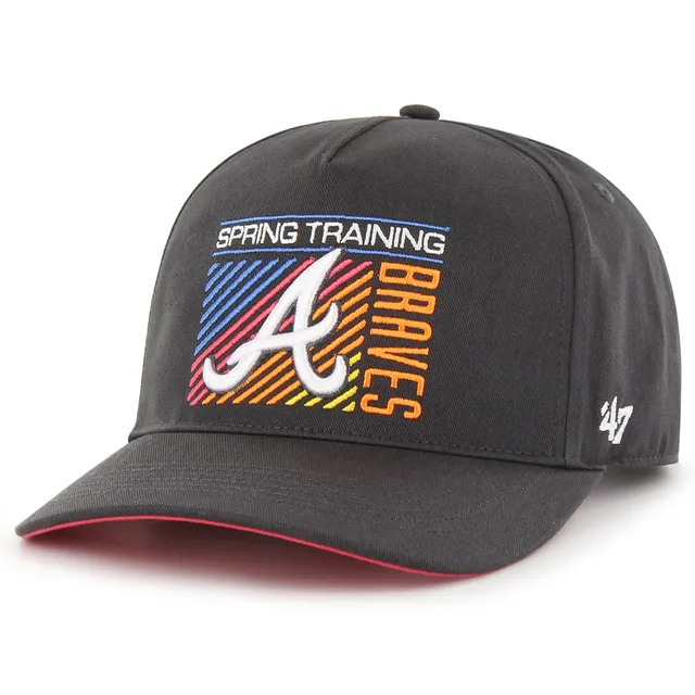 Lids Atlanta Braves '47 Four Stroke Clean Up Trucker Snapback Hat -  Navy/Tan