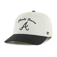 Men's '47 Cream Atlanta Braves Stable Hitch Adjustable Hat