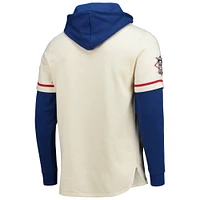 Chandail à capuchon coupe-court Trifecta des Atlanta Braves '47 crème pour homme