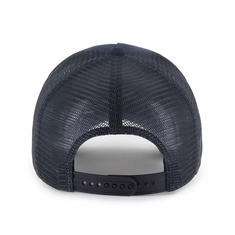Men's '47 Navy Atlanta Braves Ballpark Offside Adjustable Trucker Hat