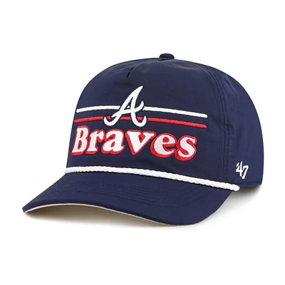 Casquette ajustable Campscape Hitch bleu marine pour homme '47 Atlanta Braves