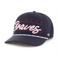 Men's '47  Navy Atlanta Braves Condor Hitch Adjustable Hat