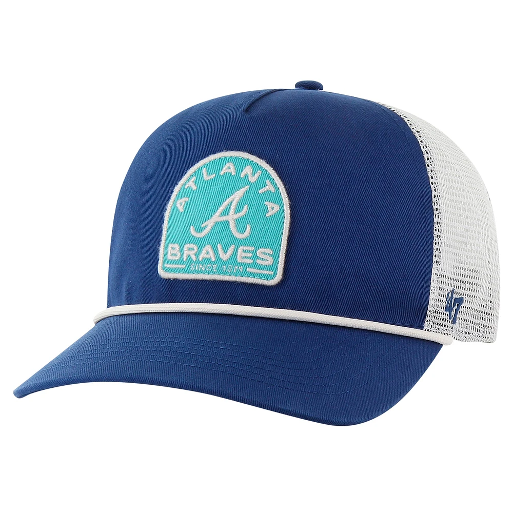 Casquette réglable '47 Atlanta Braves Cypress Trucker Hitch pour hommes, bleu marine