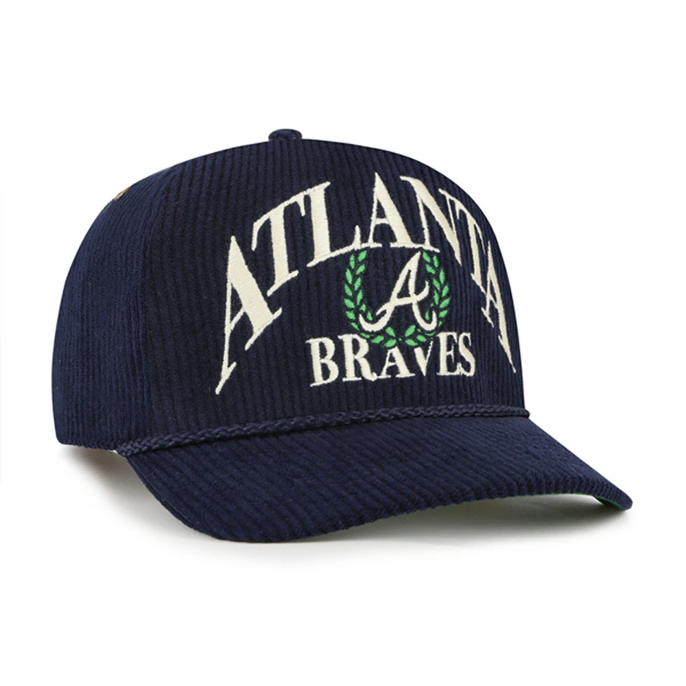 Casquette ajustable Pitchout Rope Hitch '47 bleu marine pour homme des Braves d'Atlanta