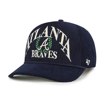 Casquette ajustable Pitchout Rope Hitch '47 bleu marine pour homme des Braves d'Atlanta