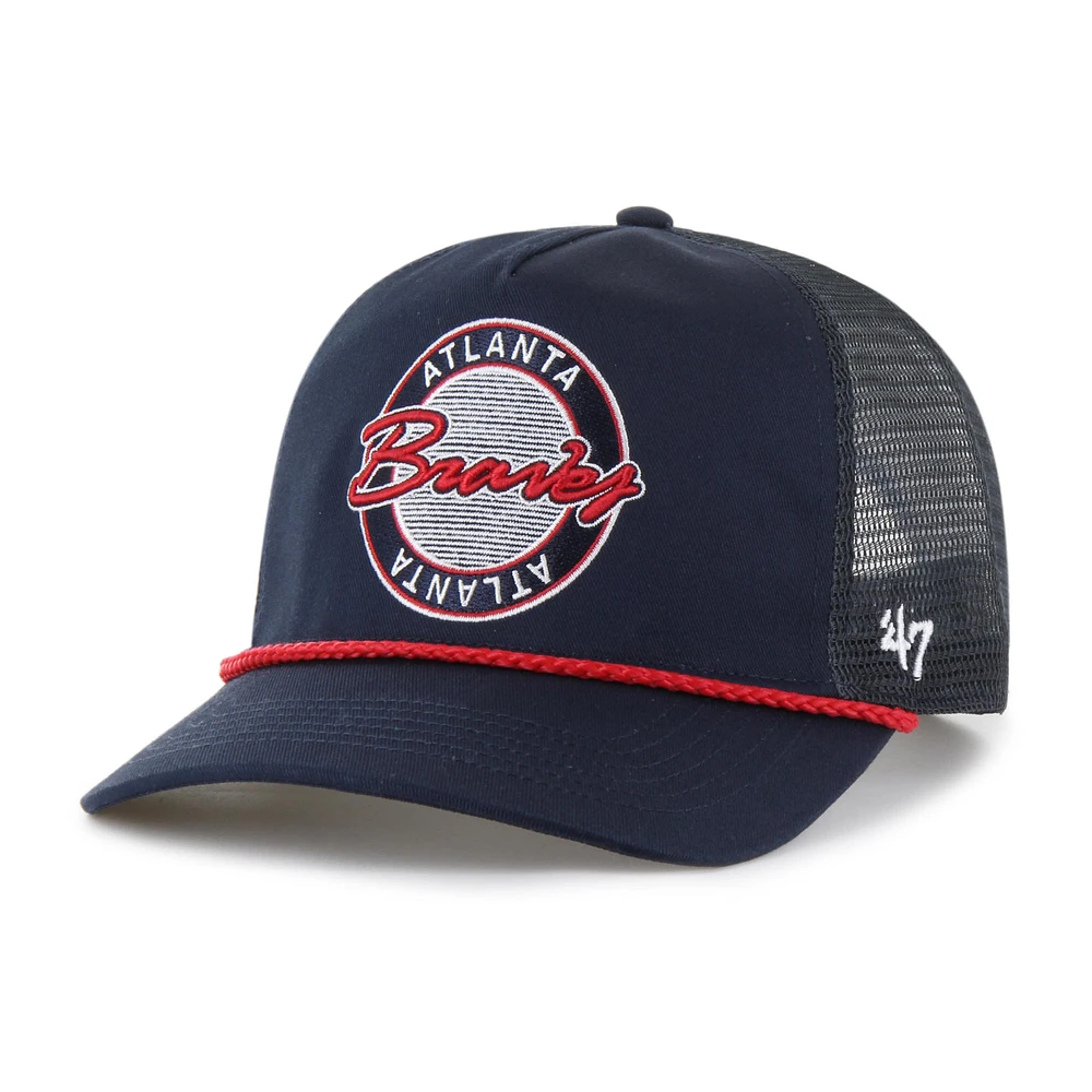 Casquette ajustable Promenade Hitch bleu marine '47 pour homme des Atlanta Braves