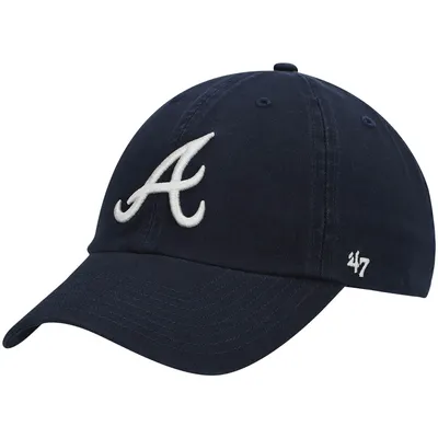 Men's '47 Royal Atlanta Braves 1972 Logo Cooperstown Collection Clean Up  Adjustable Hat