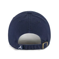 Men's '47  Navy Atlanta Braves Team Pride Clean Up Adjustable Hat