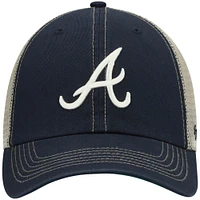 Casquette Snapback '47 Navy Atlanta Braves Trawler Clean Up Trucker pour homme