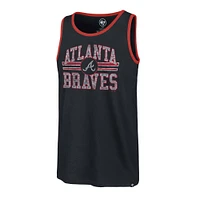 Men's '47 Navy Atlanta Braves Winger Franklin Tank Top