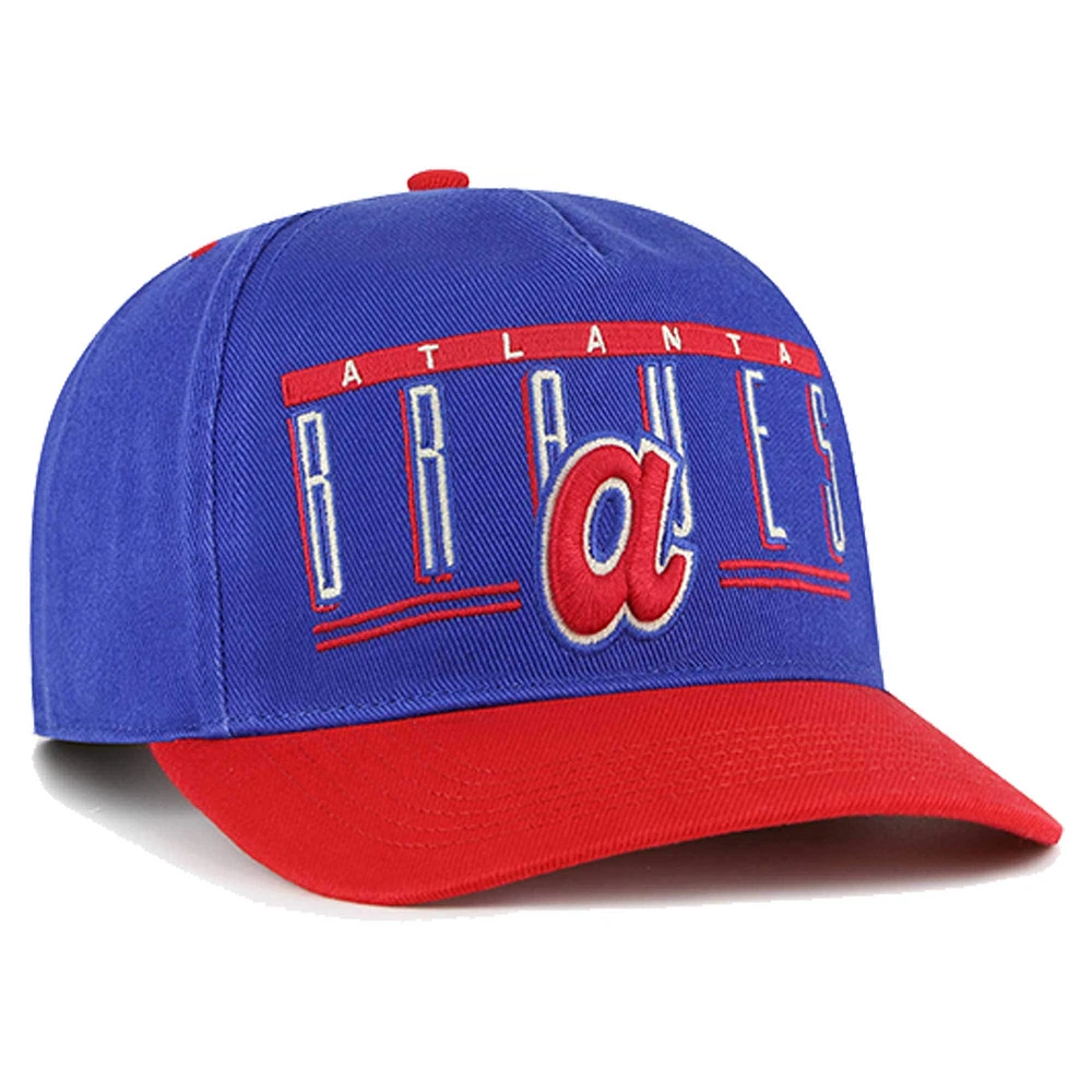 Casquette réglable à double tête Baseline Hitch '47 Royal Atlanta Braves pour hommes