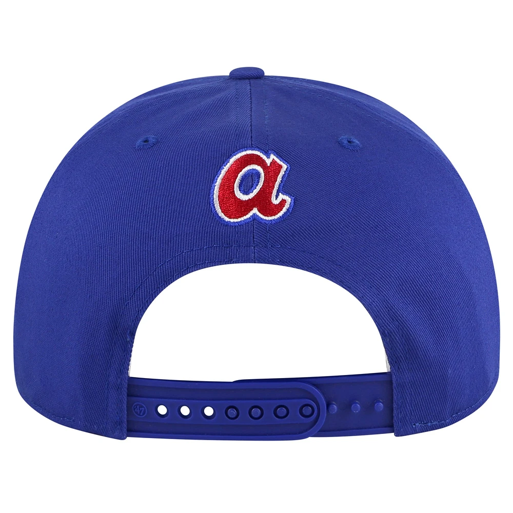 Casquette réglable Premier Hitch de la collection Wax Pack '47 Royal Atlanta Braves pour hommes