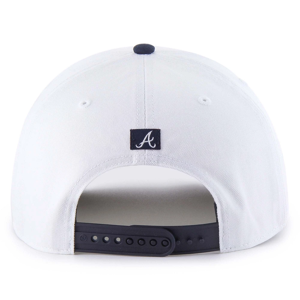 Casquette ajustable blanche patriotique des Braves d'Atlanta 1947 pour homme