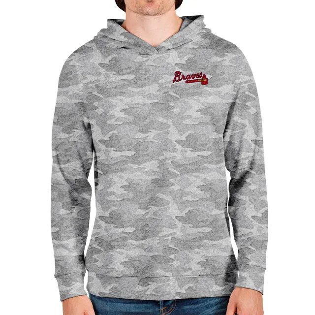 47 Men's Atlanta Braves Gray Franklin Long Sleeve Raglan T-Shirt