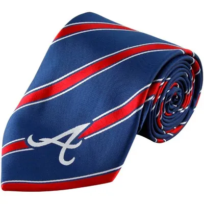 Atlanta Braves Woven Poly Striped Tie