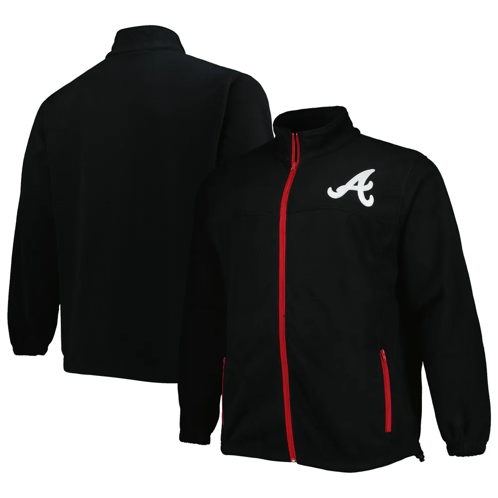 Men's Atlanta Braves PLEASURES Black Opening Day Full-Zip Hoodie