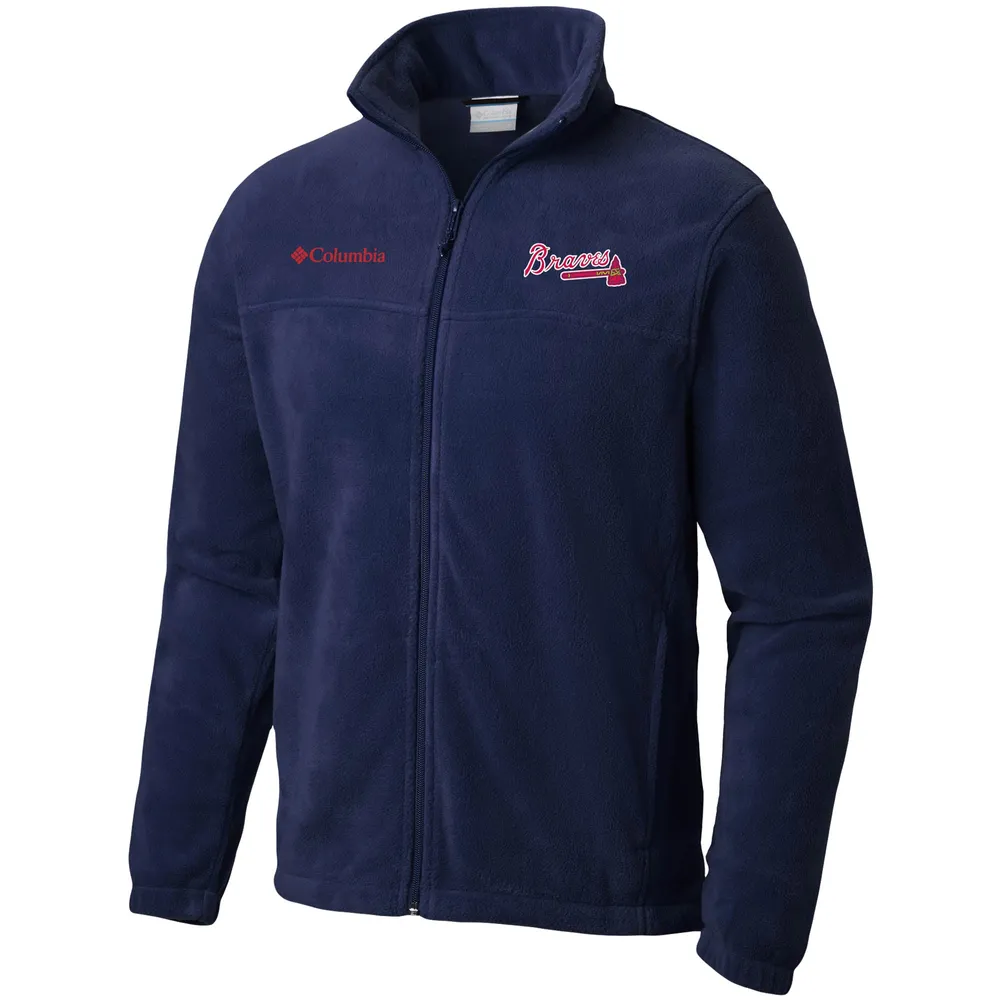 Columbia Navy Atlanta Braves Steens Mountain Veste entièrement zippée pour homme