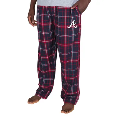 Atlanta Braves Concepts Sport Ultimate Plaid Flannel Pajama Pants - Navy