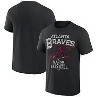 OML BRAVES BLACK BEACH SPLATTER DOMESTIC S/S TEE TEEMENSCR