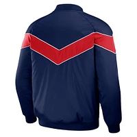 Men's Darius Rucker Collection by Fanatics Navy Atlanta Braves Baseball Raglan Full-Snap Jacket