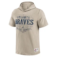T-shirt à capuche tan pour homme Darius Rucker Collection by Fanatics, Atlanta Braves