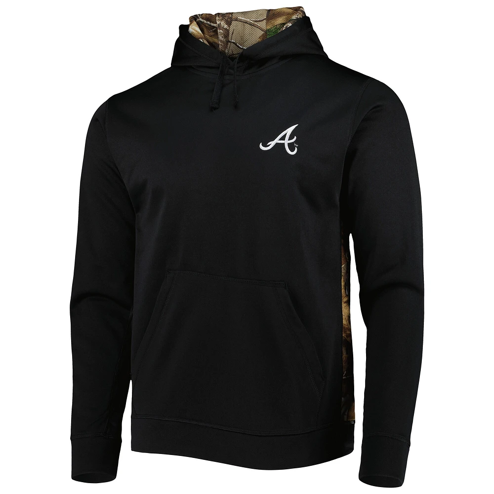 Men's Dunbrooke Black/Camo Atlanta Braves Ranger Pullover Hoodie