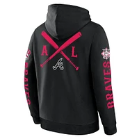 Sweat à capuche en polaire Big City Legacy pour homme Fanatics Black Atlanta Braves