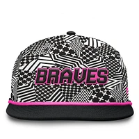 Men's Fanatics Black Atlanta Braves Let's Glow Moon Shot Snapback Hat
