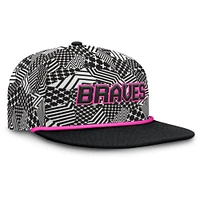 Men's Fanatics Black Atlanta Braves Let's Glow Moon Shot Snapback Hat