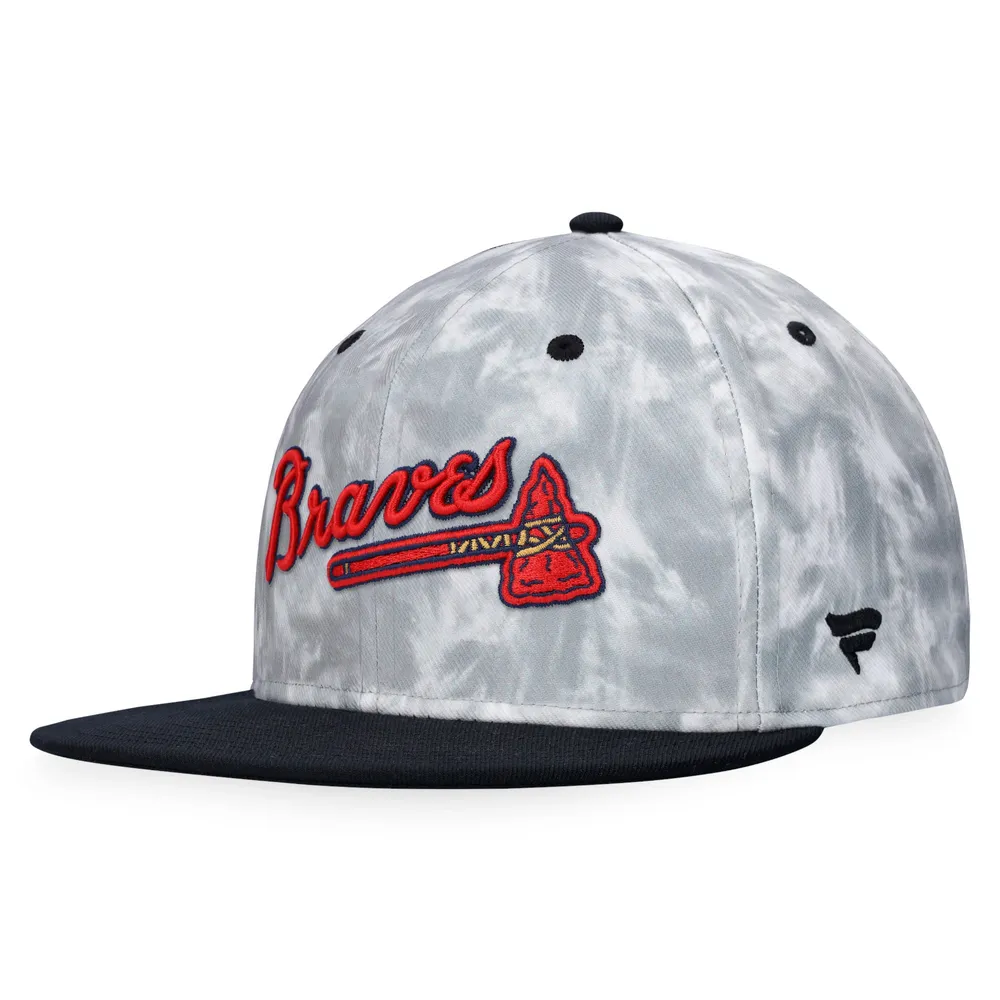 Lids Atlanta Braves Fanatics Branded Smoke Dye Fitted Hat - Black