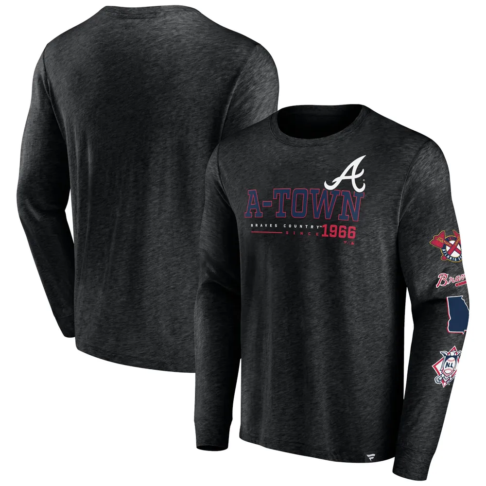 Lids Atlanta Braves Fanatics Branded High Whip Pitcher Long Sleeve T-Shirt  - Black