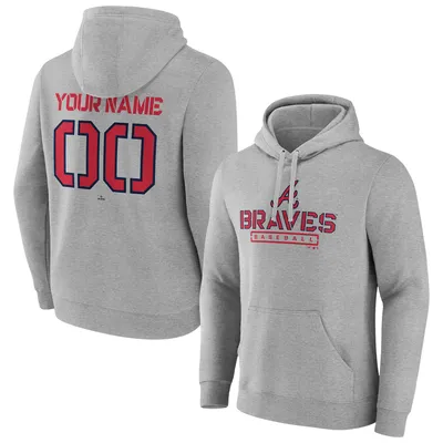 Men's Fanatics Branded Gray San Francisco 49ers Personalized Name & Number Evanston Stencil Pullover Hoodie Size: 4XL