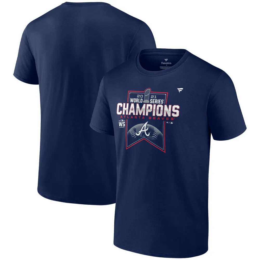 Fanatics Branded Men's Fanatics Branded Navy Atlanta Braves 2021 World  Series Champions Locker Room T-Shirt