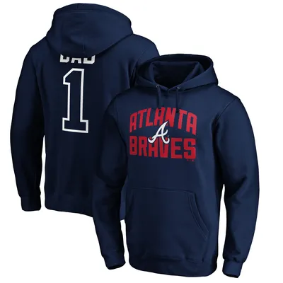 Atlanta Braves Fanatics Branded Father's Day #1 Dad Pullover Hoodie - Navy