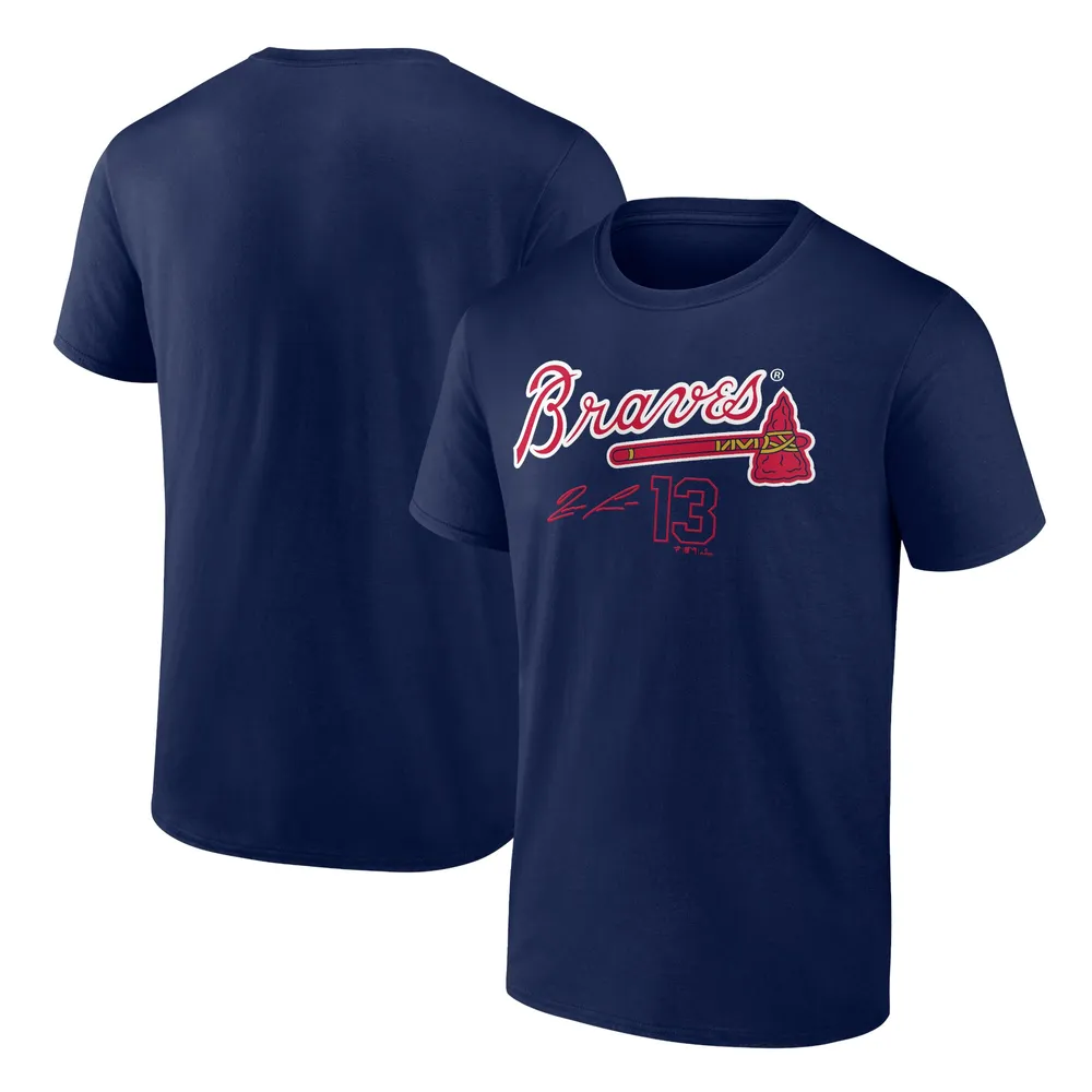 Lids Ronald Acuna Jr. Atlanta Braves Fanatics Branded Player Name & Number  T-Shirt - Navy