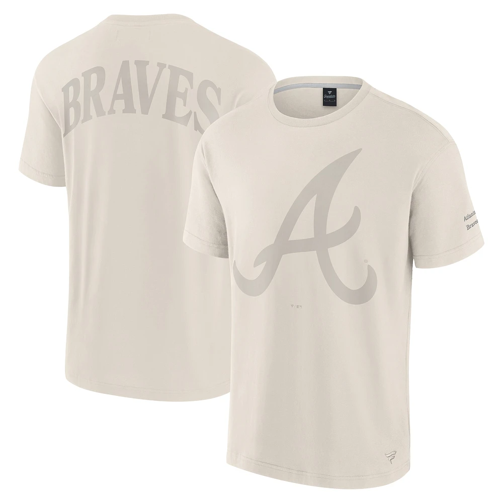 T-shirt emblématique Atlanta Braves Elements pour homme, couleur crème, Fanatics