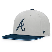 Men's Fanatics Gray Atlanta Braves Knuckleball Snapback Hat