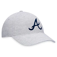 Casquette réglable avec logo Atlanta Braves Fanatics pour hommes, gris