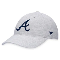 Casquette réglable avec logo Atlanta Braves Fanatics pour hommes, gris